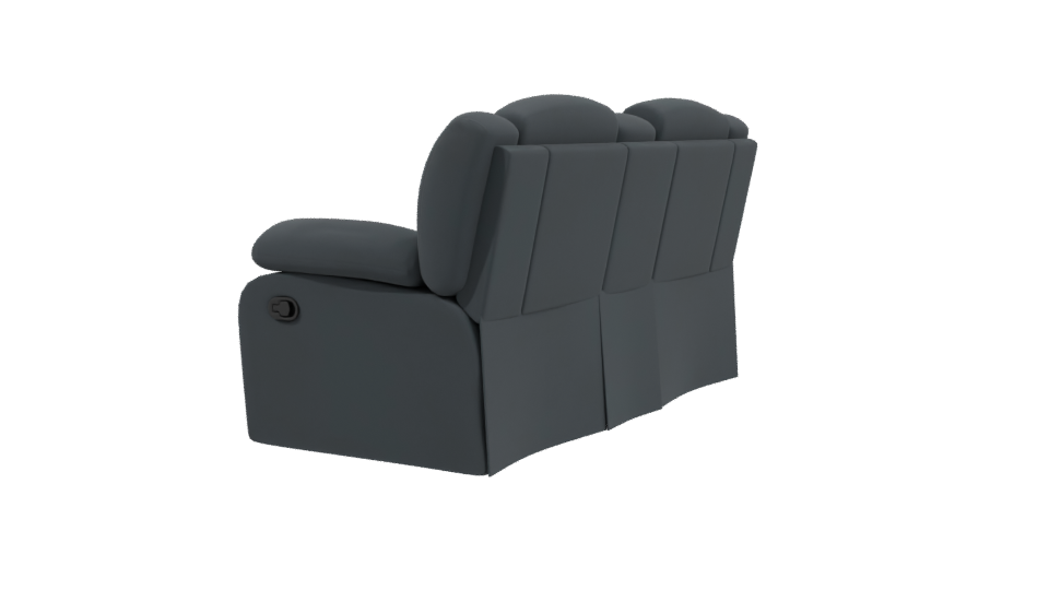 Stylish Reclining Sofa 3D Model - Professional 3D Model Render 3