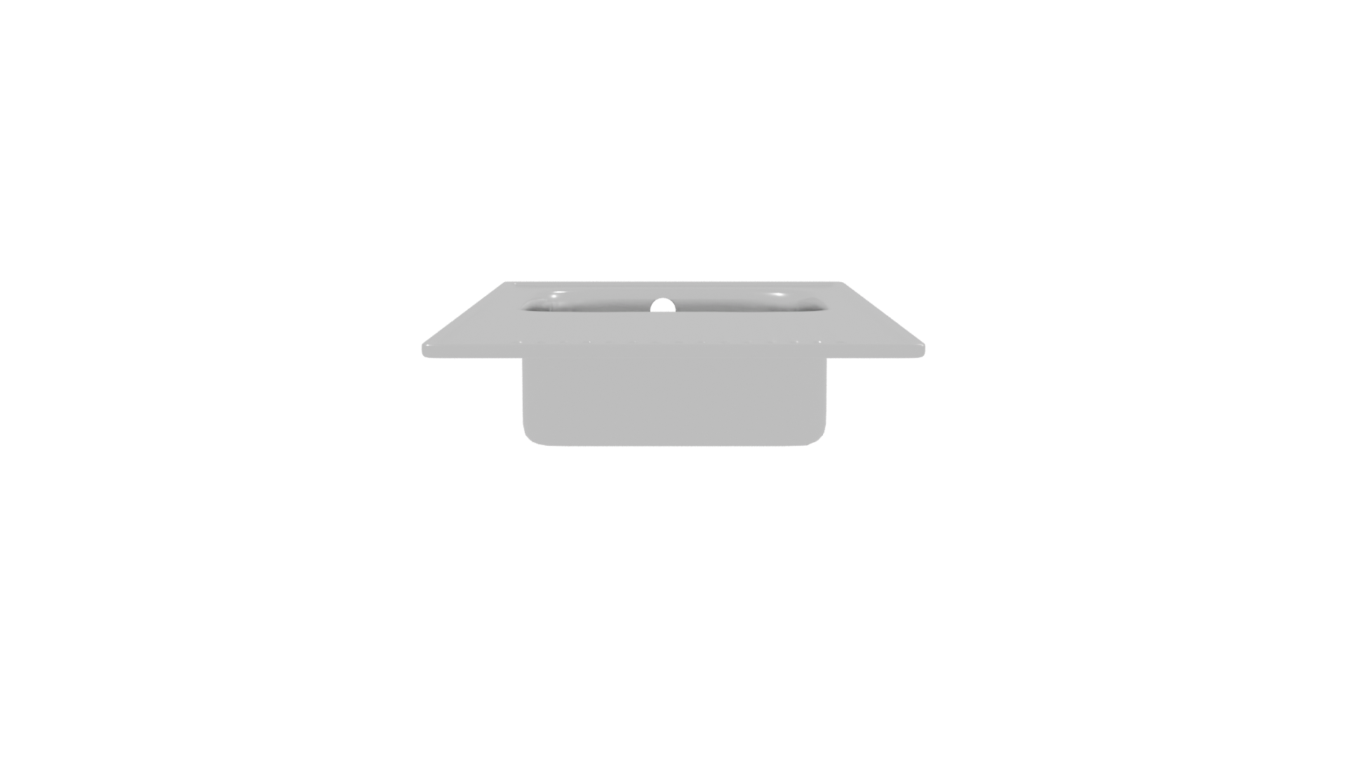 Stainless Steel Sink Model 42821494 - Professional 3D Model Render 2