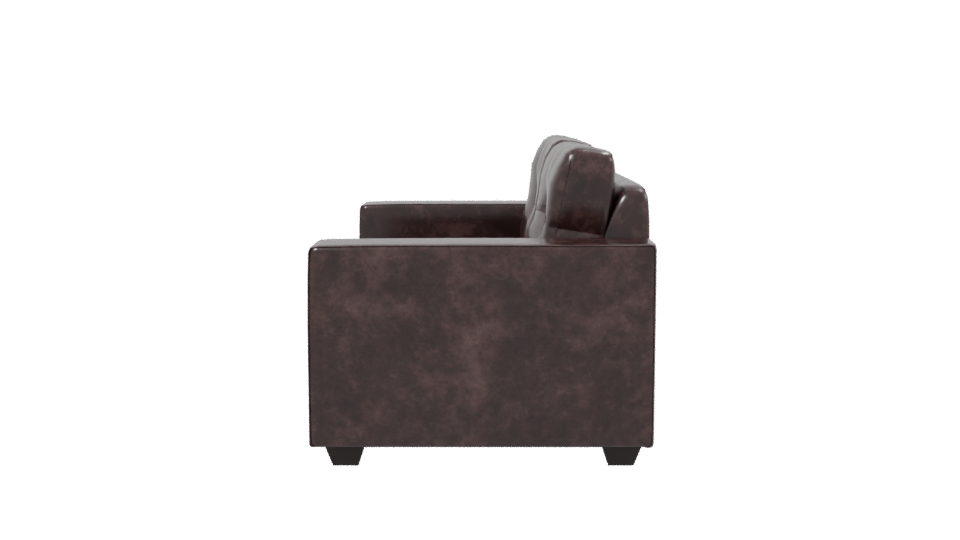 Stylish Leather Sofa 3D Model - Professional 3D Model Render 2