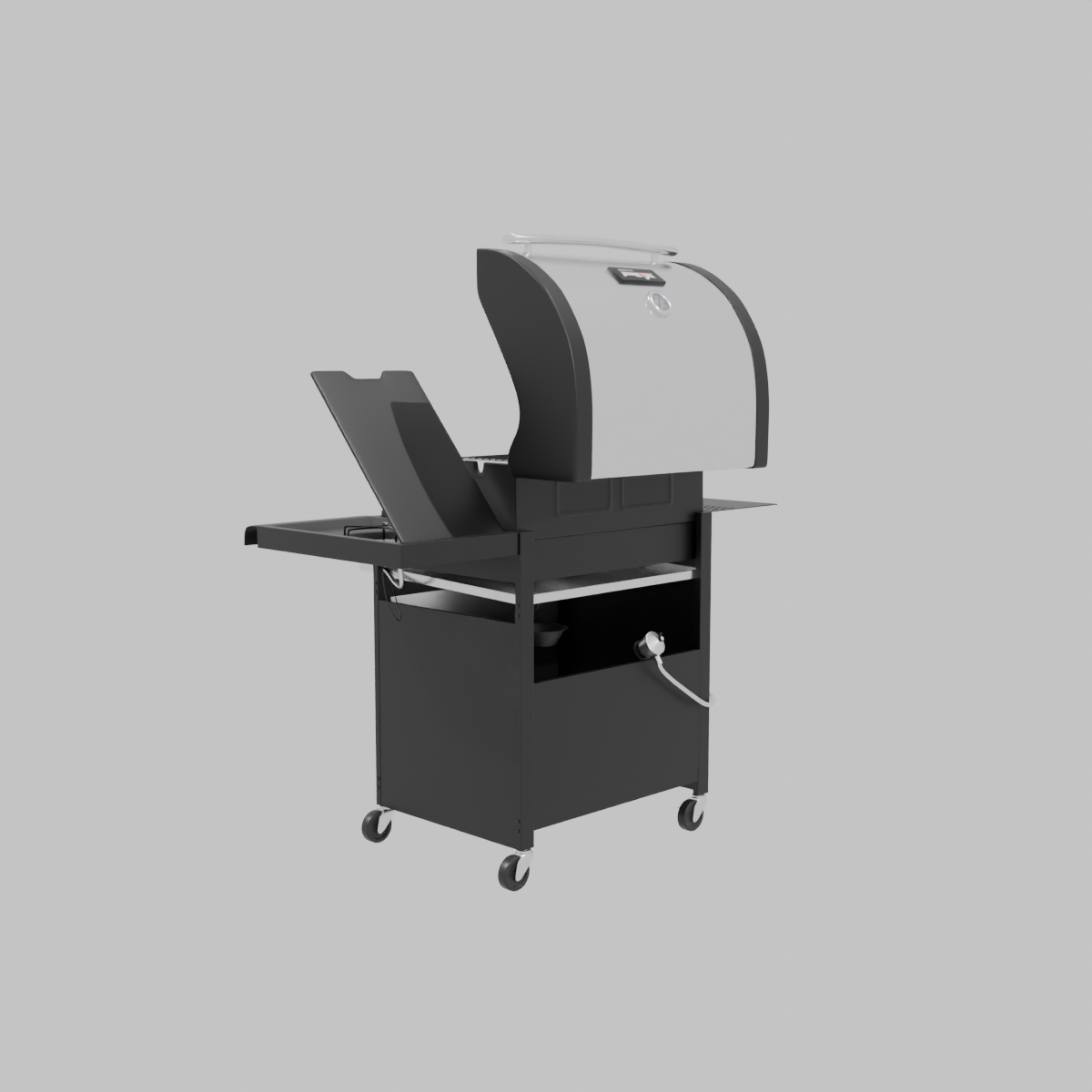 Parrilla a Gas 3 Quemadores + Quemador Lateral