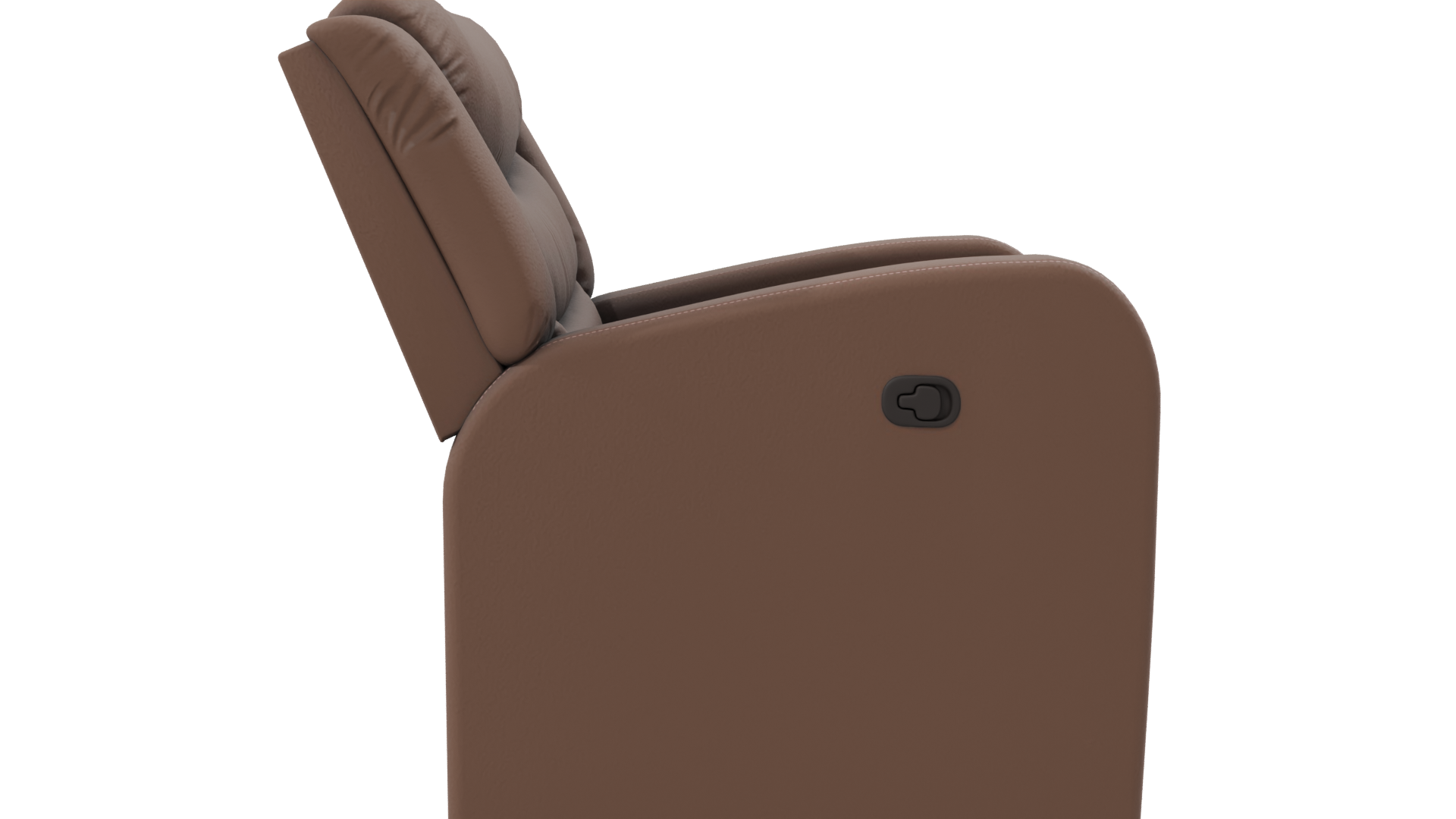 Stylish Brown Recliner Chair 3D - Professional 3D Model Render 8