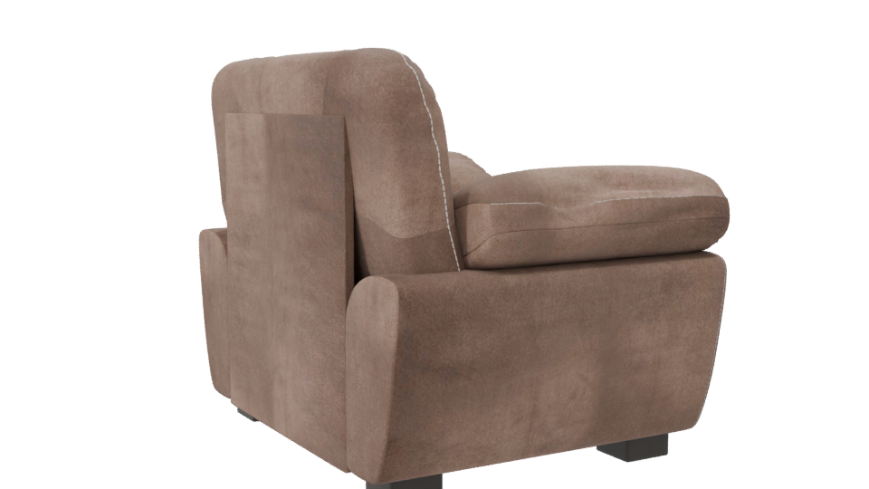 Stylish Fabric Armchair 3D Model - Professional 3D Model Render 7
