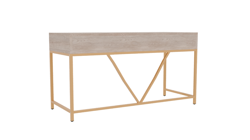 Elegant Minimalist Desk 3D Model - Professional 3D Model Render 4