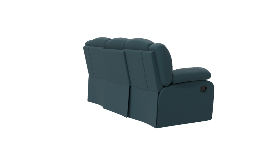 Sleek Modern Fabric Sofa - Professional 3D Model Render 7