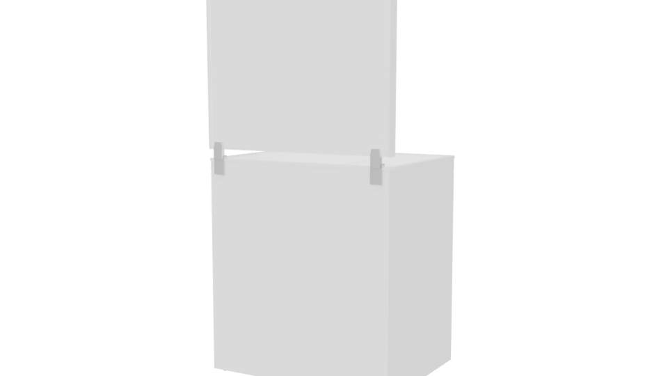 Compact Chest Freezer 3D Model - Professional 3D Model Render 6