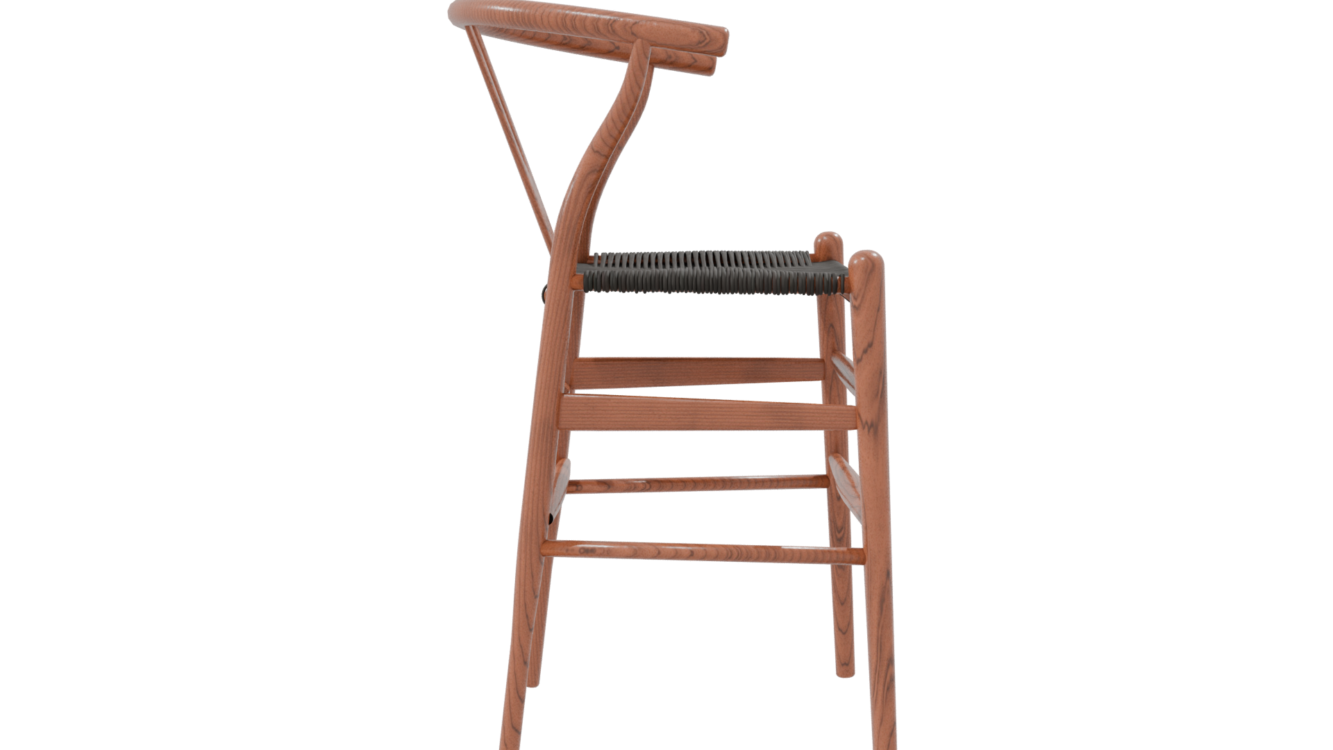 Stylish Wooden Barstool Model - Professional 3D Model Render 23