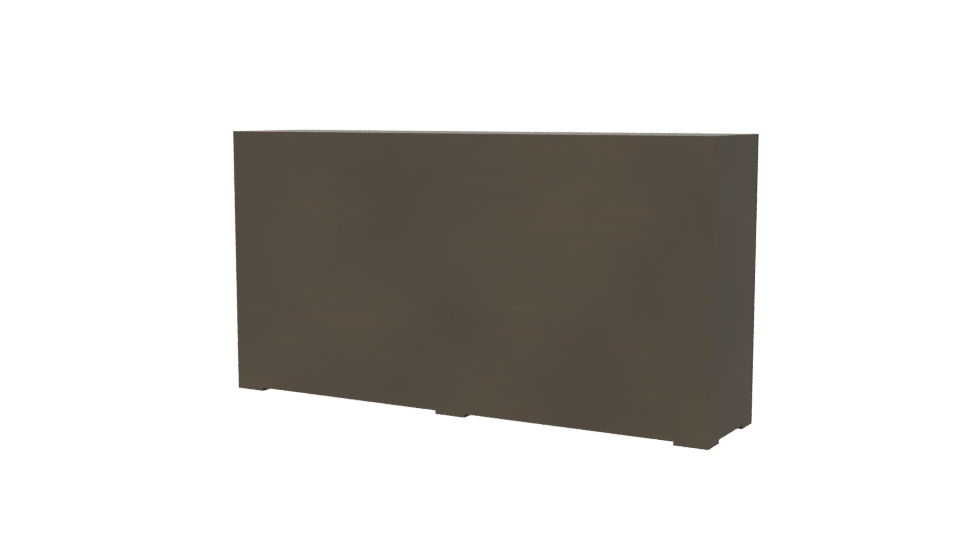 Modern Minimalist Wooden Cabinet - Professional 3D Model Render 6