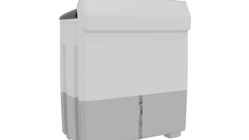 Compact Household Washing Machine 3D - Professional 3D Model Render 4