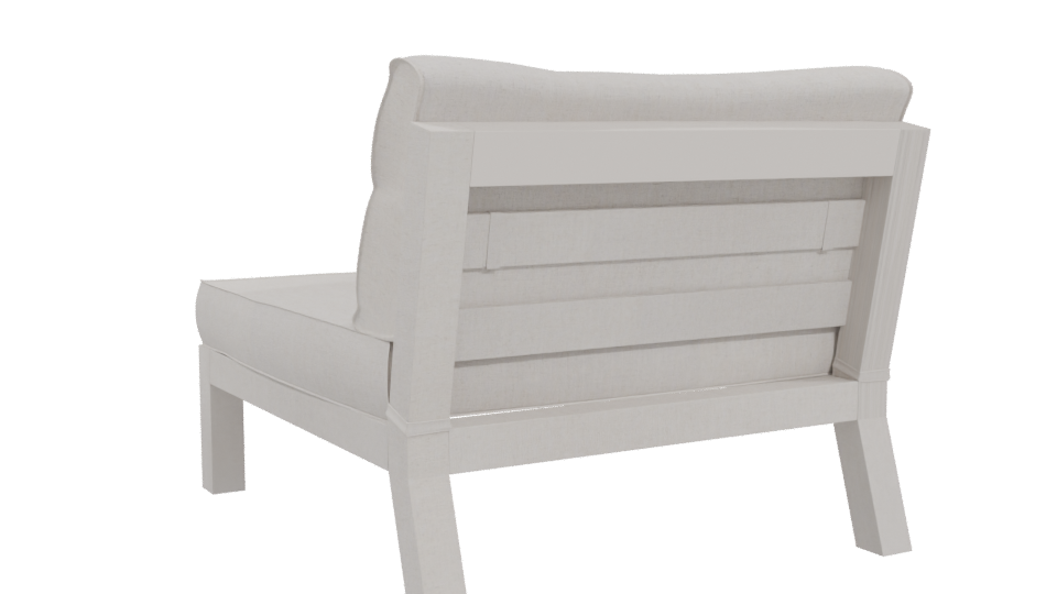 Elegant Minimalist Lounge Chair 3D Model - Professional 3D Model Render 4