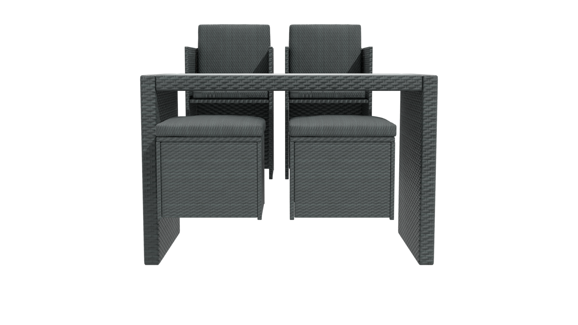 Stylish Outdoor Dining Set 3D - Professional 3D Model Render 11