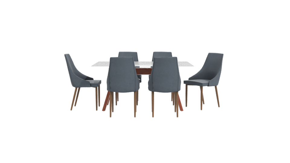 Stylish Dining Table Set 3D - Professional 3D Model Render 11