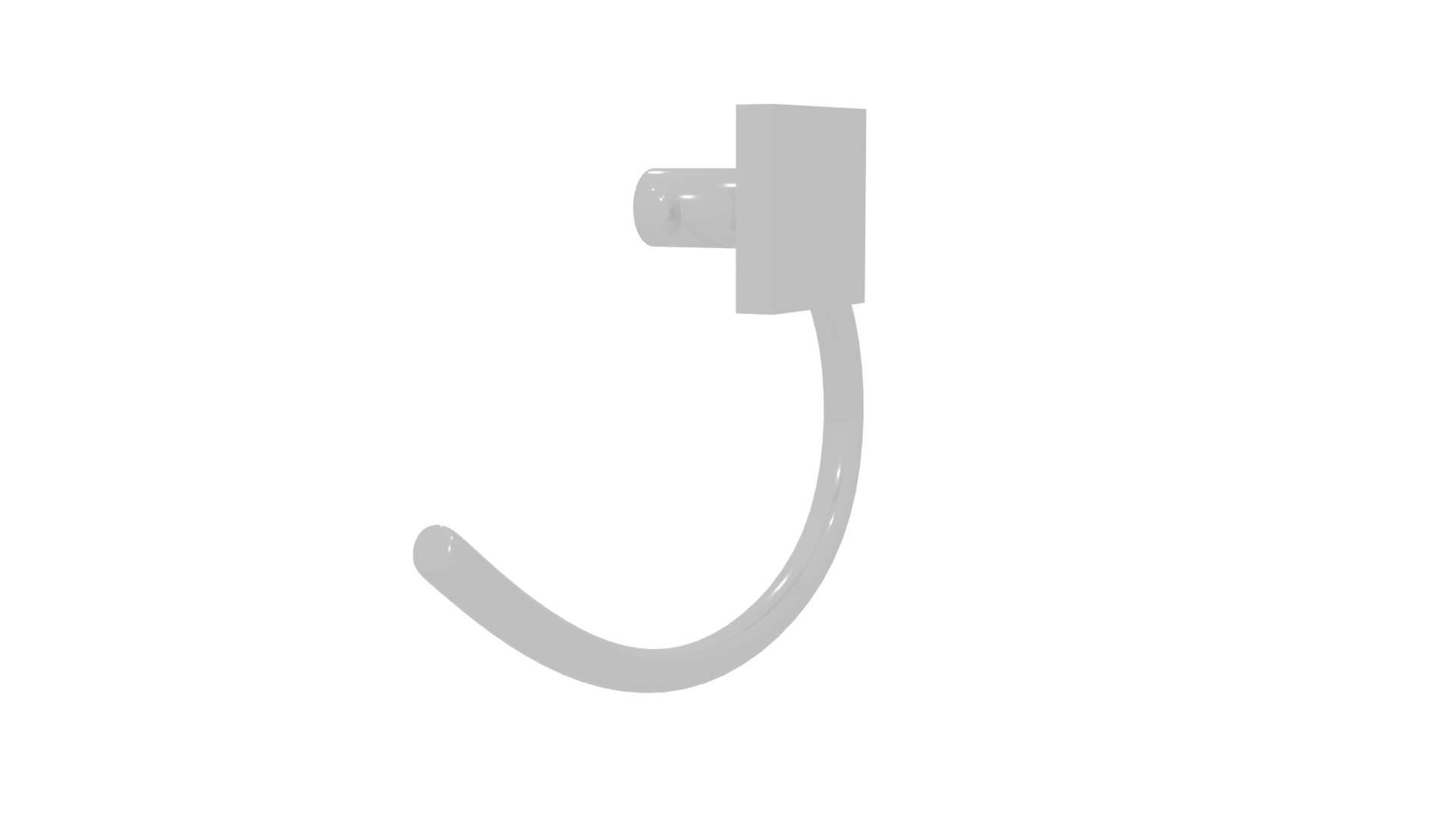 Modern Door Handle 3D Model - Professional 3D Model Render 6