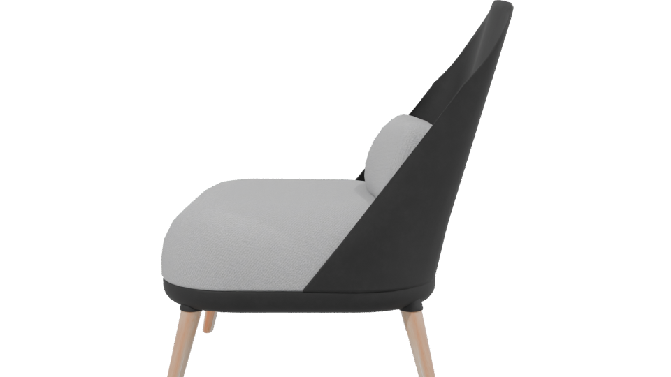 Contemporary Lounge Chair 3D Model - Professional 3D Model Render 2
