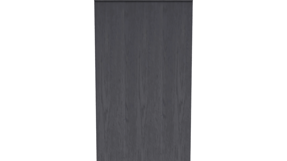 Contemporary Wooden Office Desk Model - Professional 3D Model Render 2