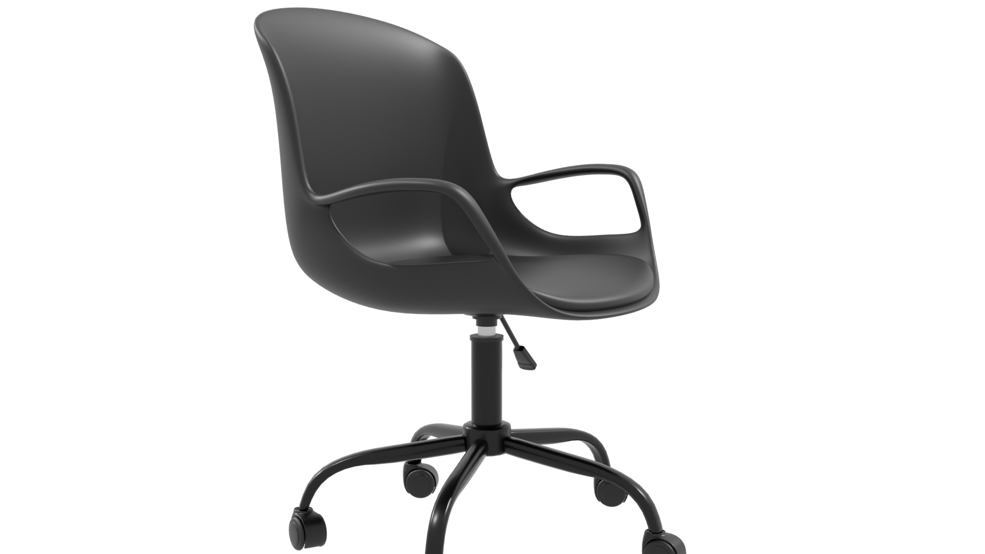 Sleek Modern Swivel Office Chair 3D Model - Professional 3D Model Render 9