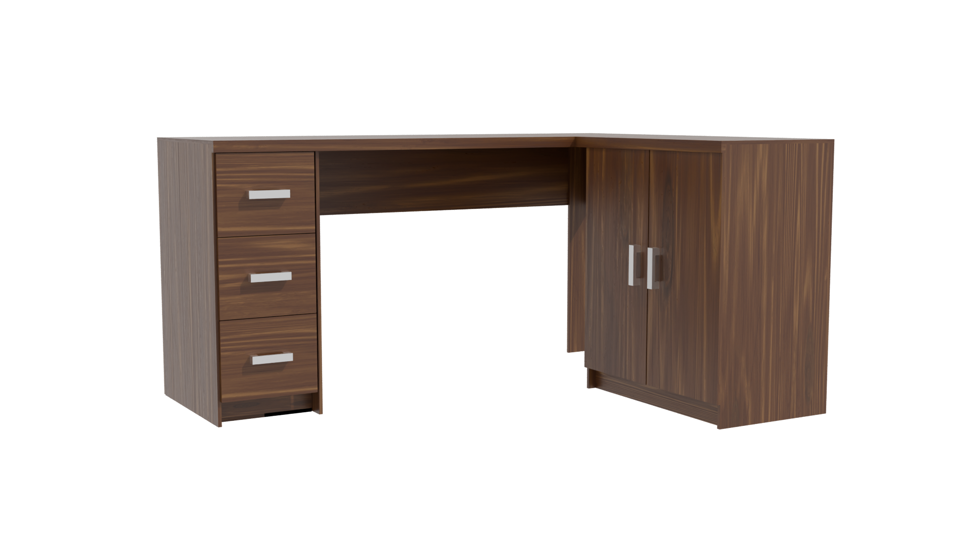 Stylish Office Desk 3D Model - Professional 3D Model Render 10
