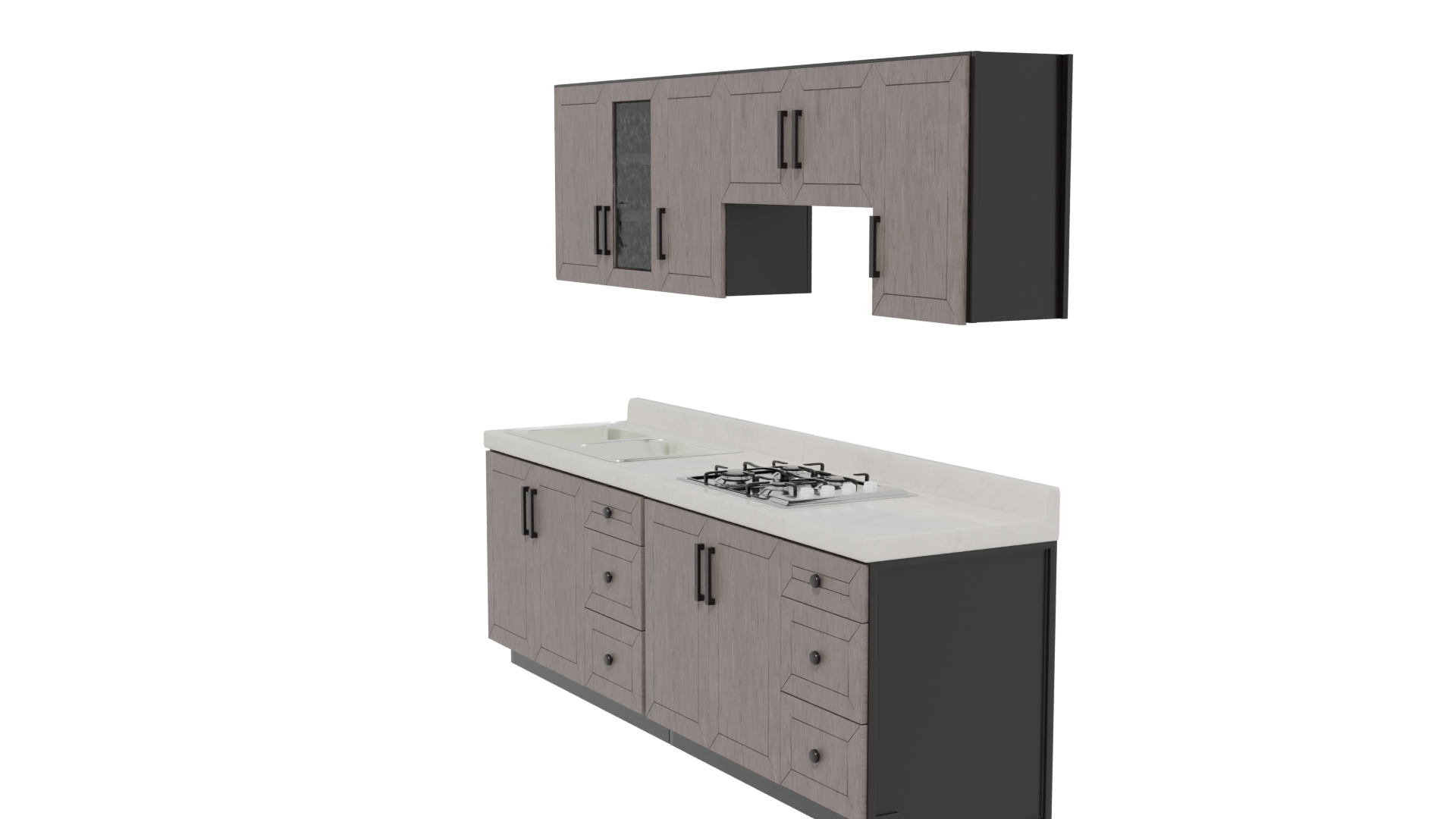 Cocina Integral Monaco 3D Model - Professional 3D Model Render 13