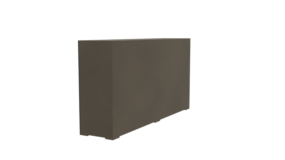 Modern Minimalist Wooden Cabinet - Professional 3D Model Render 3