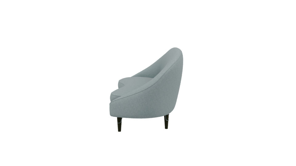 Stylish Mid-Century Sofa Model - Professional 3D Model Render 2