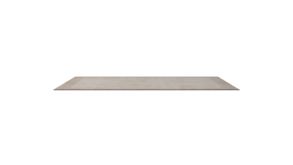 Elegant Minimalist Wooden Rectangle Table 3D Model - Professional 3D Model Render 5