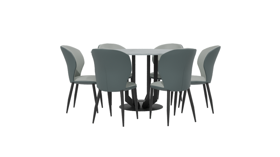 Stylish Dining Table Set 3D - Professional 3D Model Render 13
