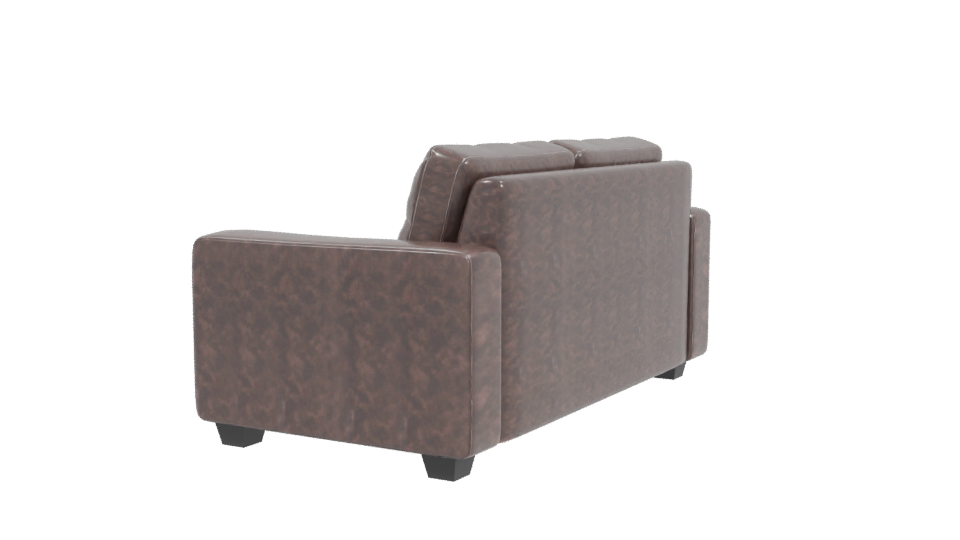Stylish Modern Leather Sofa - Professional 3D Model Render 3