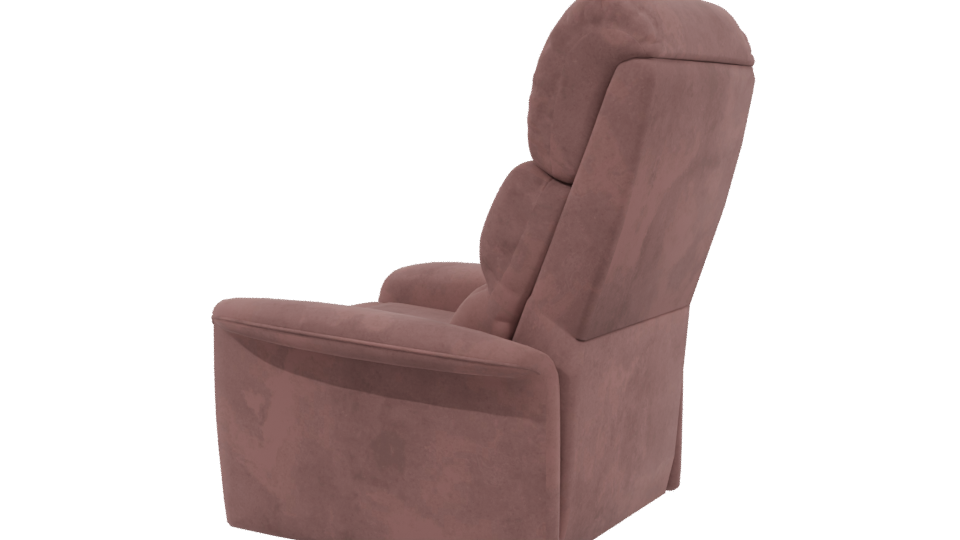 Stylish Minimalist Recliner Chair 3D Model - Professional 3D Model Render 3