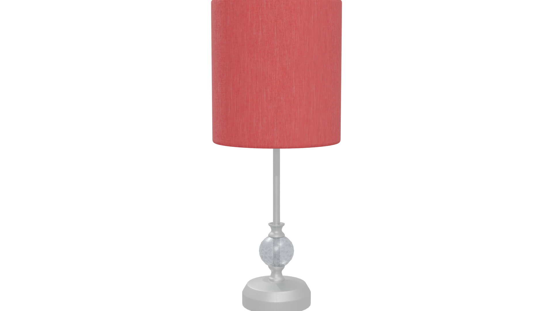 Stylish Red Table Lamp 3D - Professional 3D Model Render 5