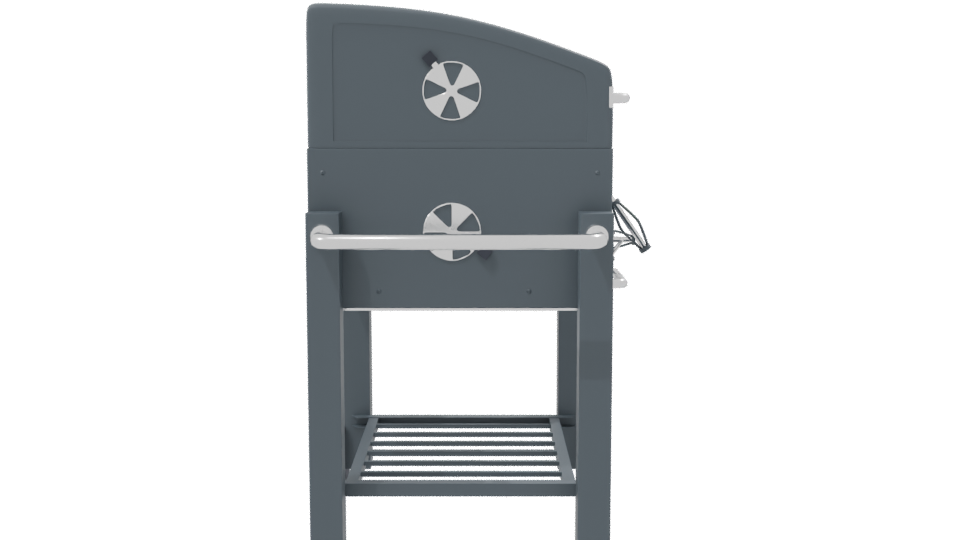 Stylish Outdoor BBQ Grill Model - Professional 3D Model Render 8
