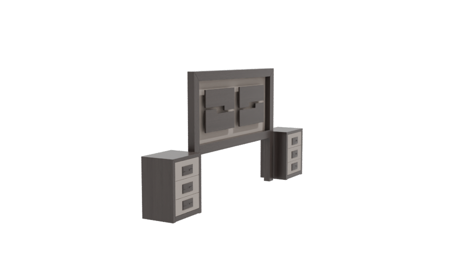 Stylish Bedroom Furniture Set 3D - Professional 3D Model Render 9