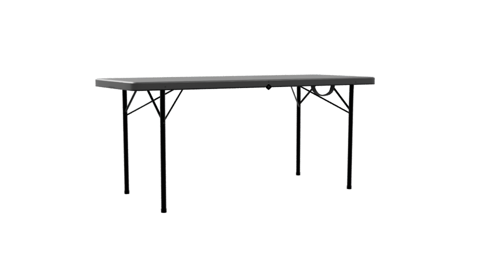 Elegant Minimalist Folding Dining Table 3D Model - Professional 3D Model Render 10