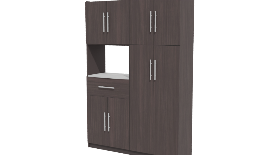 Modern Wooden Kitchen Cabinet 3D - Professional 3D Model Render 12
