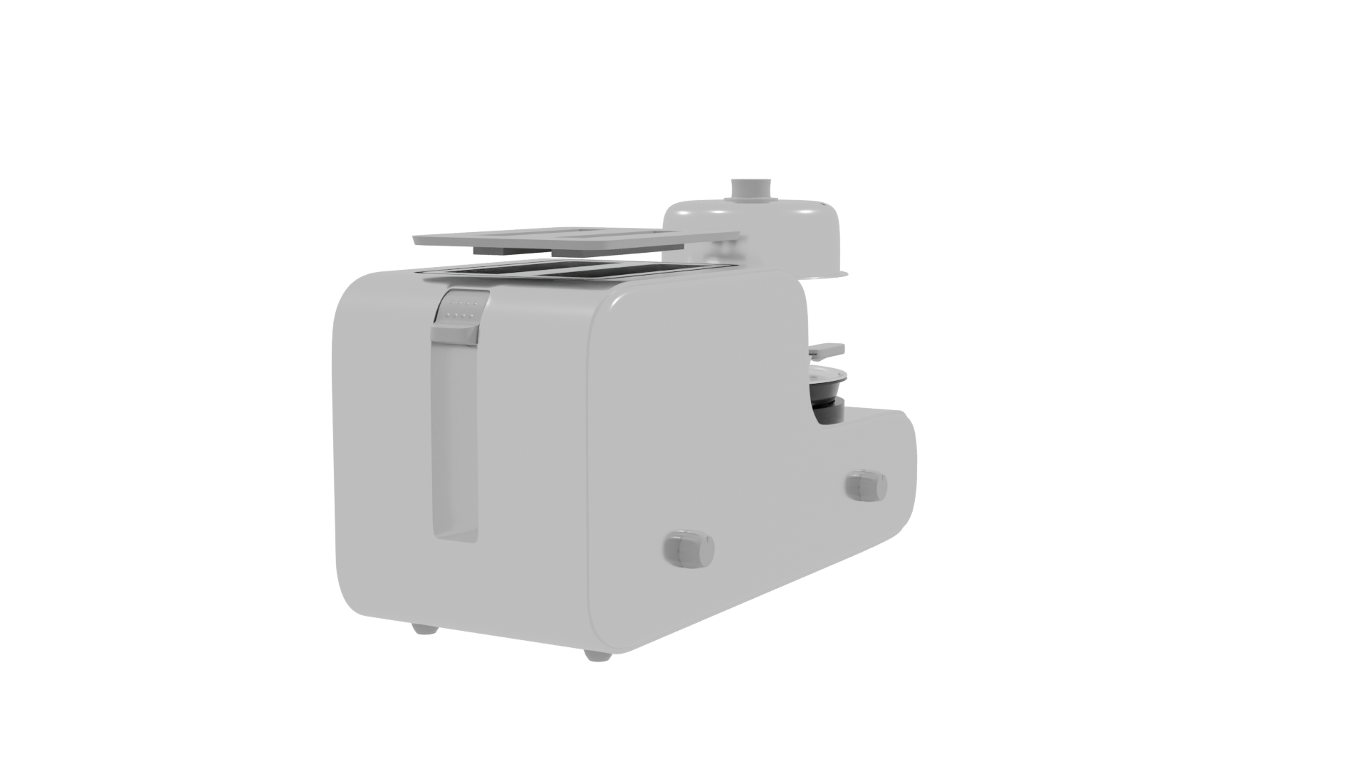 Kit Desayuno Silver 3D Model - Professional 3D Model Render 9