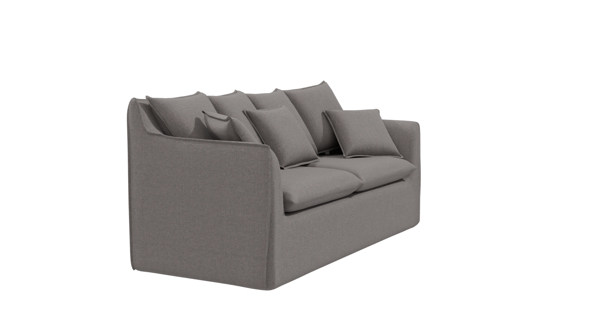 Stylish Fabric Sofa 3D Model - Professional 3D Model Render 9