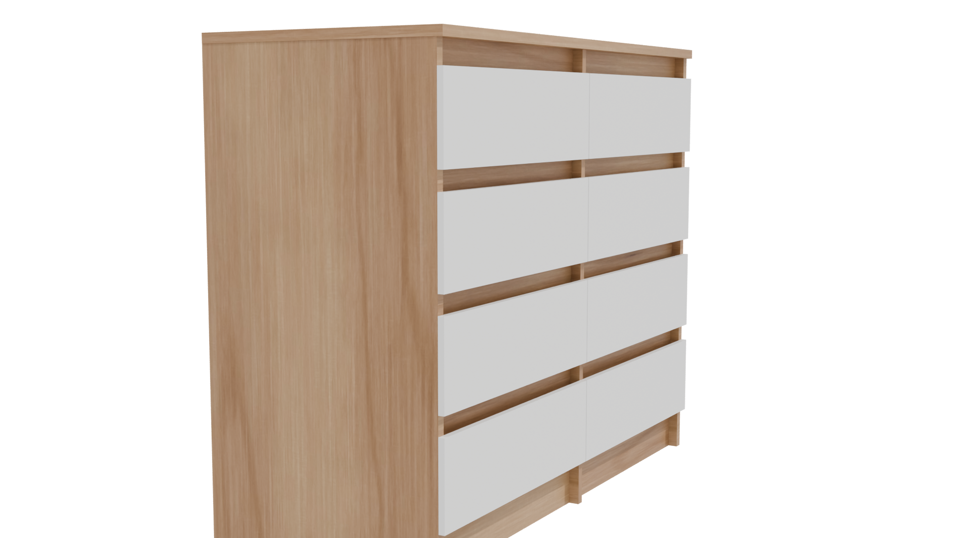 Stylish Wooden Storage Cabinet 3D - Professional 3D Model Render 24