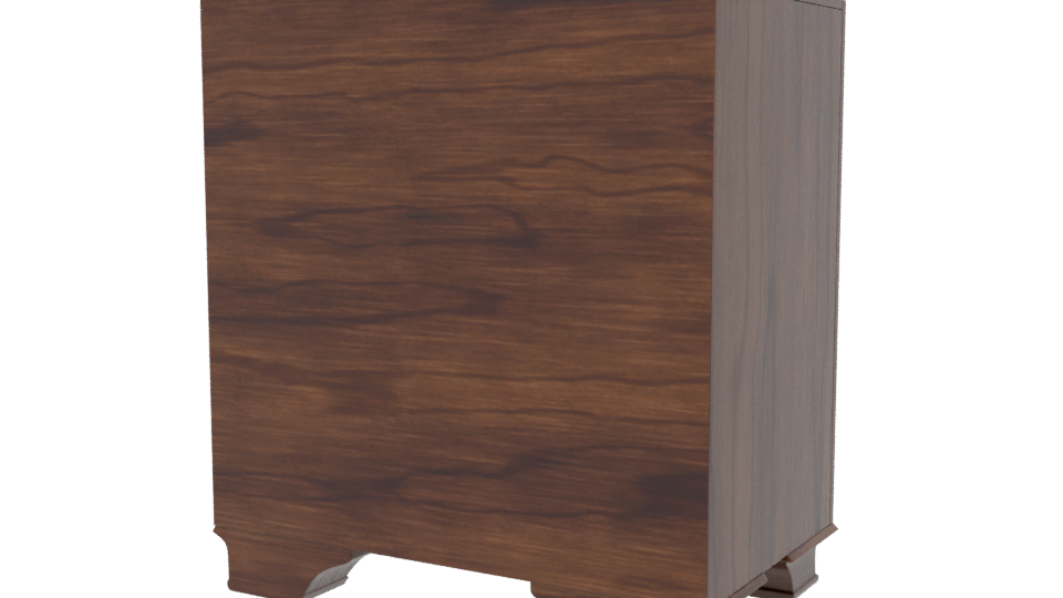 Classic Wooden Nightstand Model - Professional 3D Model Render 6