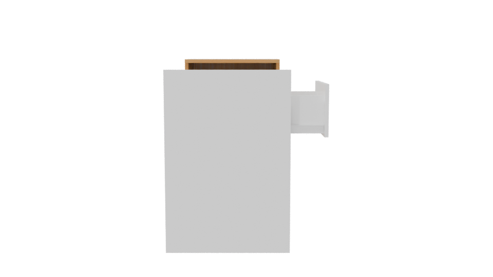 Modern Desk 3D Model - Professional 3D Model Render 8