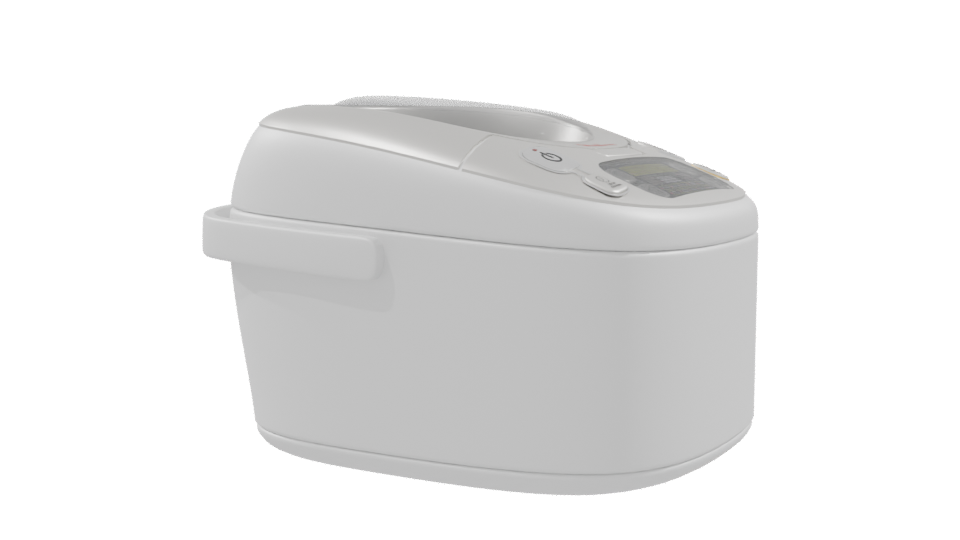 High-Tech Rice Cooker Model - Professional 3D Model Render 9