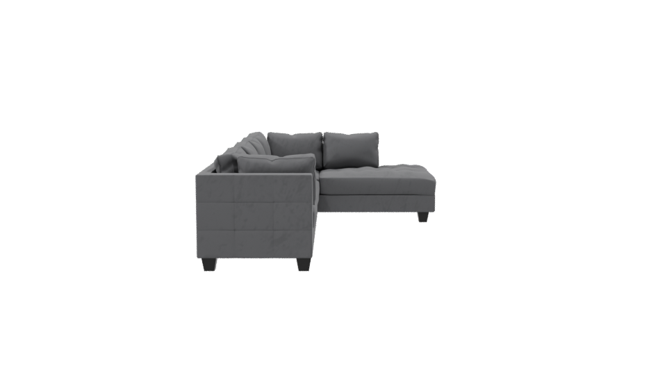 Elegant Modern Sectional Sofa 3D - Professional 3D Model Render 8
