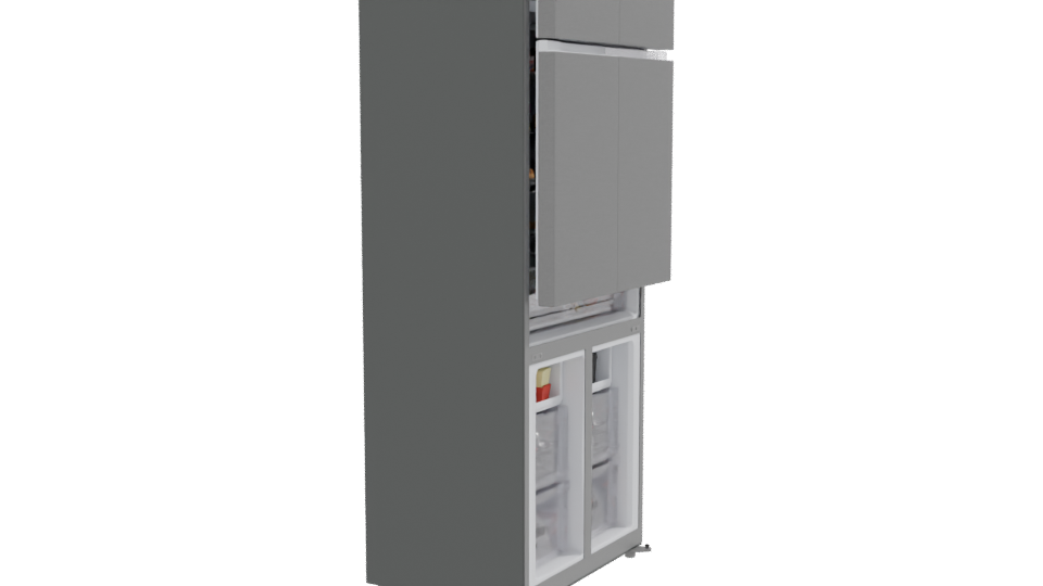 Stylish Modern Refrigerator 3D - Professional 3D Model Render 9
