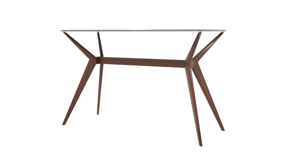 Stylish Wooden Accent Table 3D - Professional 3D Model Render 3