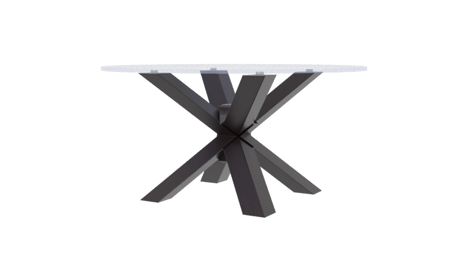 Stylish Modern Dining Table 3D - Professional 3D Model Render 6