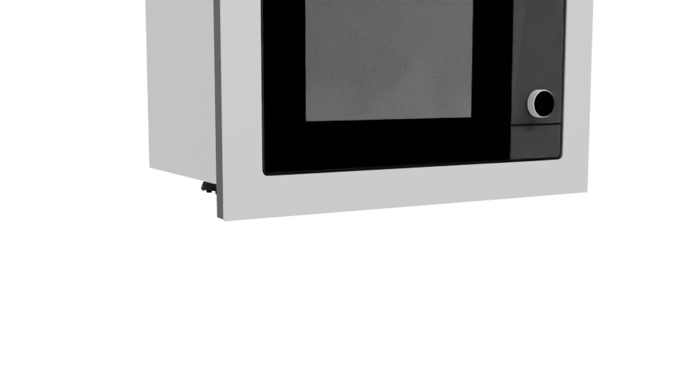 Sleek Modern Microwave Oven 3D Model - Professional 3D Model Render 10