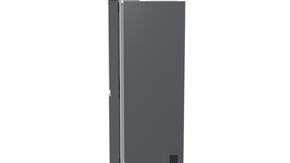 Sleek Modern Refrigerator 3D Model - Professional 3D Model Render 2