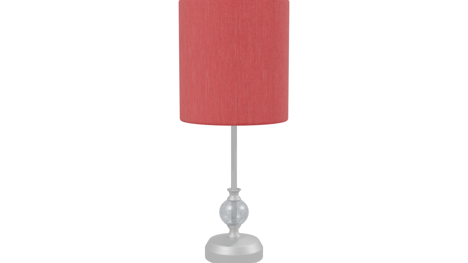 Stylish Red Table Lamp 3D - Professional 3D Model Render 2