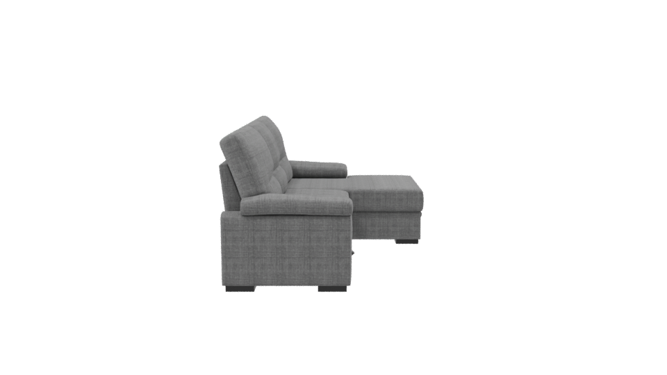 Contemporary Fabric Sectional Sofa 3D Model - Professional 3D Model Render 8