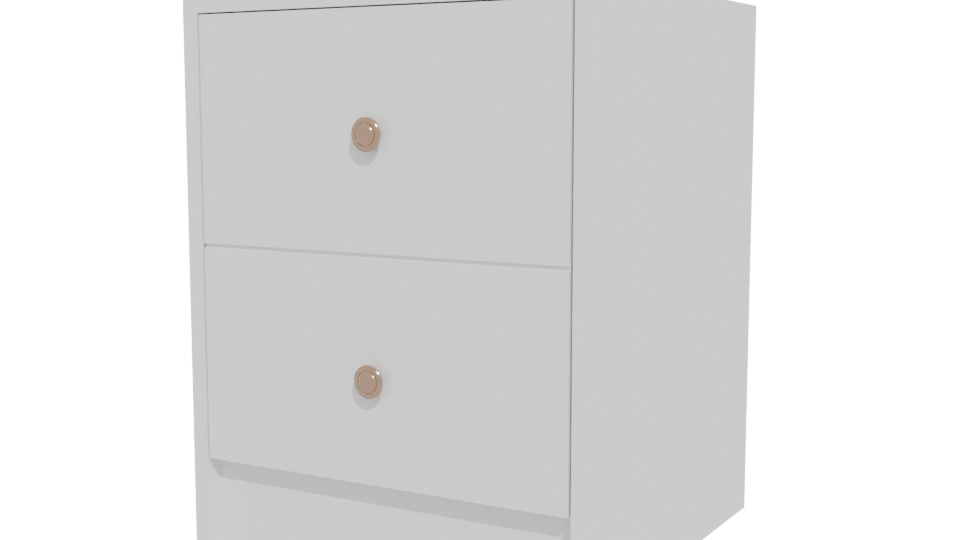 Stylish Minimalist Nightstand 3D - Professional 3D Model Render 12