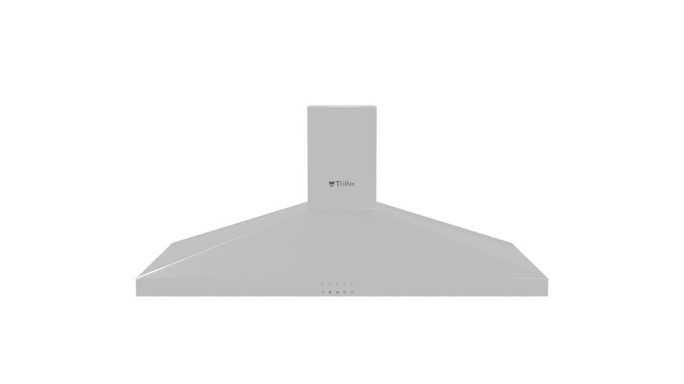 90 cm Decorative Kitchen Hood 3D - Professional 3D Model Render 11