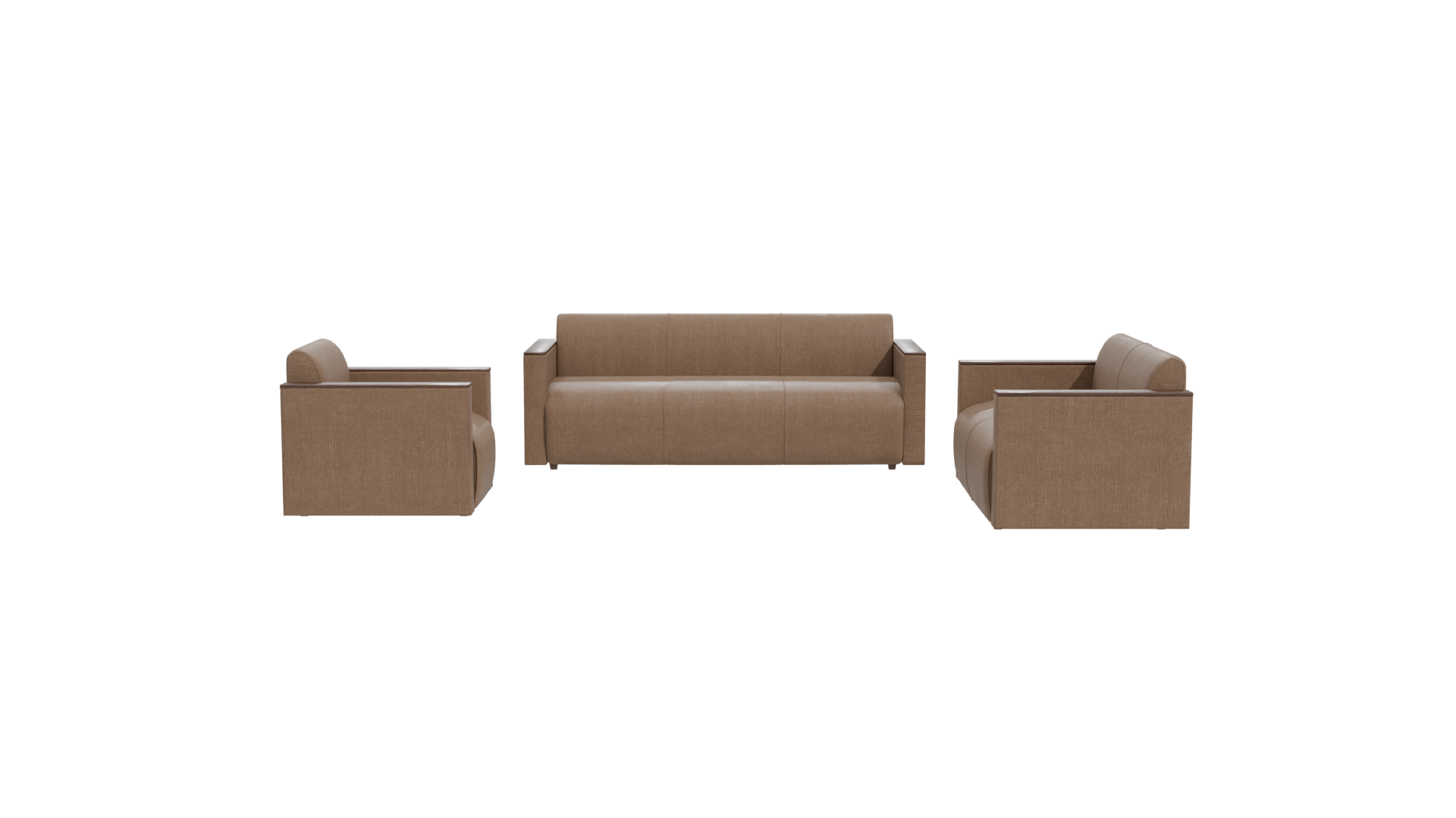 Contemporary Fabric Sofa Set 3D - Professional 3D Model Render 11