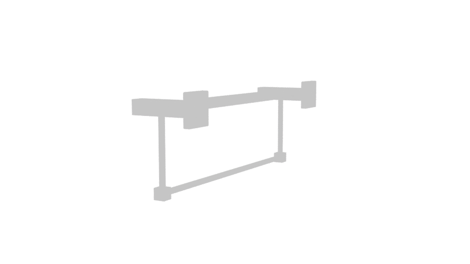 Modern Chrome Towel Rack 3D - Professional 3D Model Render 3